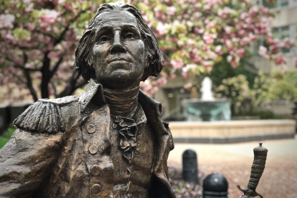 George Washington Relaxes after a Spring Rain
