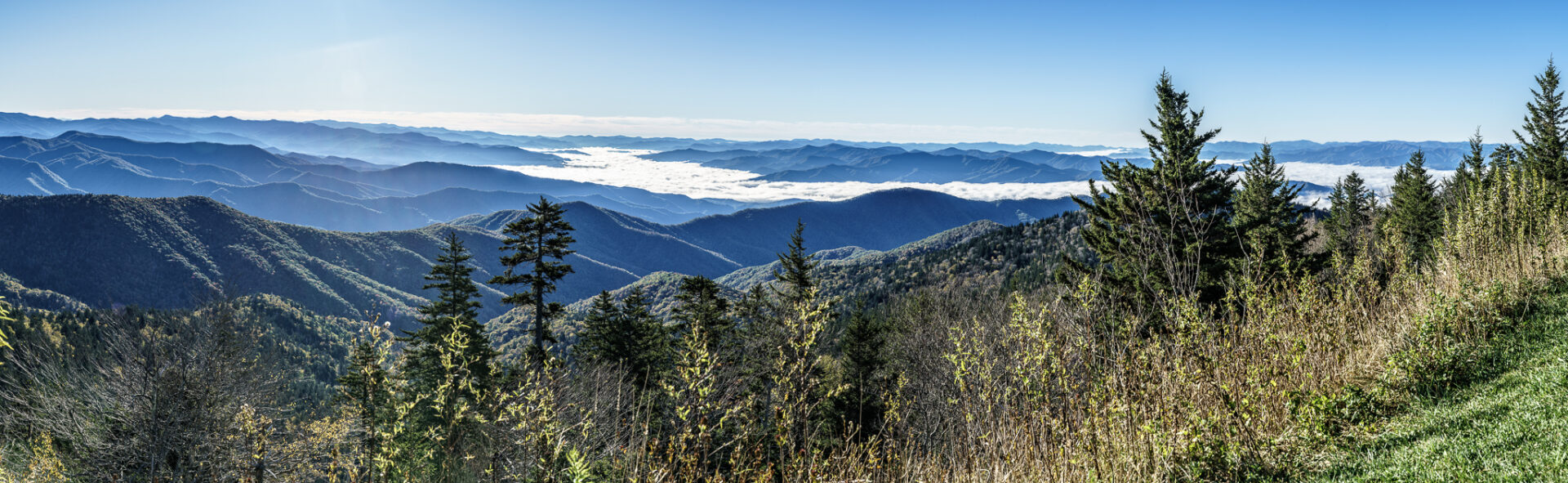 Great Smoky Mountains Panorama from Clingmans Dome