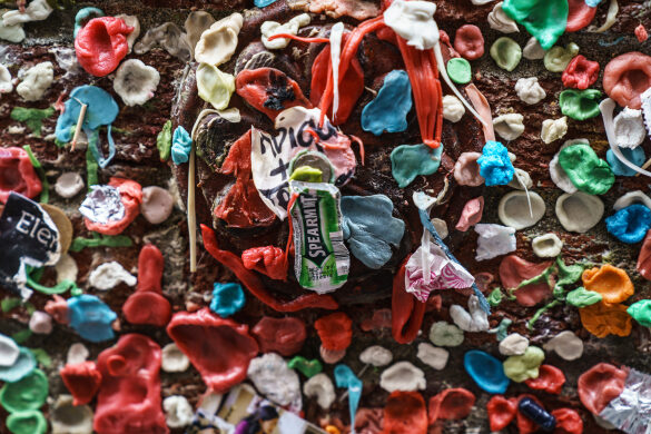 Gum Wall under Pike Place Fish Market in Seattle