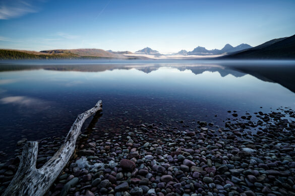 Peaceful Morning at Lake McDonald in Glacier National Park