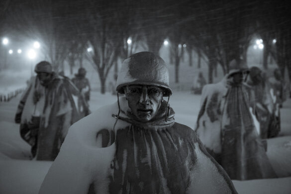 Snowzilla at the Korean War Memorial